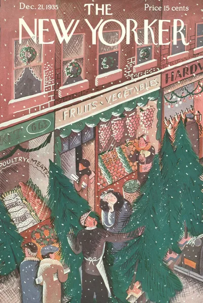 Постер с обложкой The New Yorker 21.12.1935