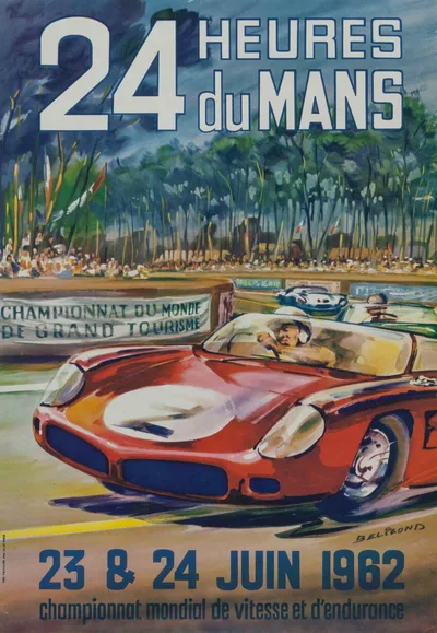 Постер 24 часа Ле-Мана 1962
