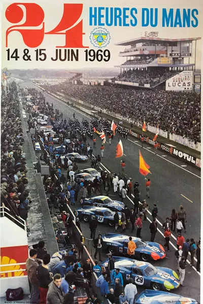Постер 24 часа Ле-мана 1969