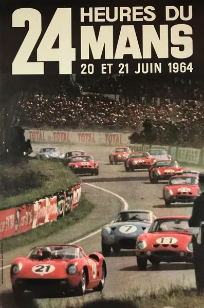 Постер 24 часа Ле-мана 1964
