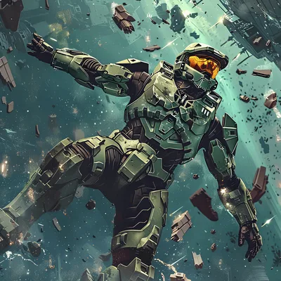Постер Halo Master Chief