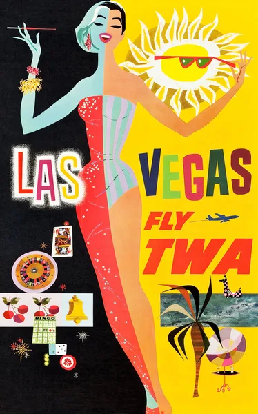 Постер Las Vegas Fly TWA