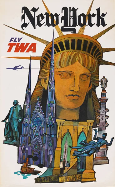 Постер New York Fly TWA