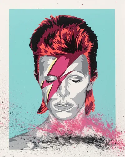 Постер David Bowie by Mr. Brainwash
