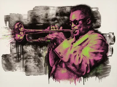 Постер Miles Davis by Mr. Brainwash