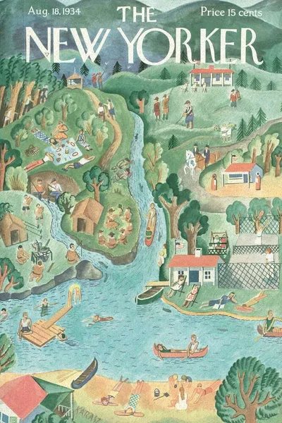 Постер с обложкой The New Yorker 18.08.1934