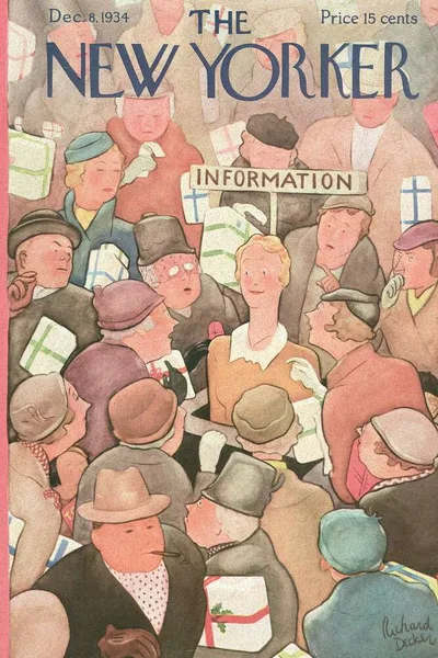 Постер с обложкой The New Yorker 08.12.1934