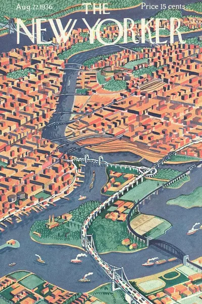 Постер с обложкой The New Yorker 22.08.1936