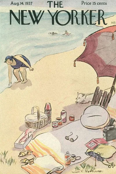 Постер с обложкой The New Yorker 14.08.1937