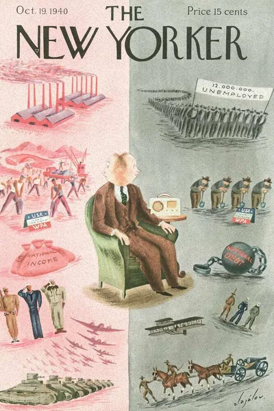 Постер с обложкой The New Yorker 19.10.1940