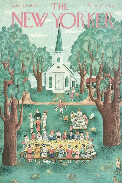 Постер с обложкой The New Yorker 24.07.1943