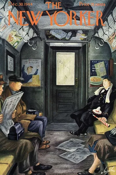 Постер с обложкой The New Yorker 30.12.1944