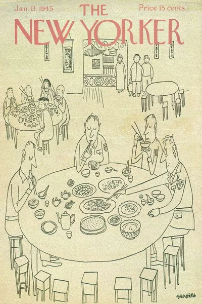Постер с обложкой The New Yorker 13.01.1945