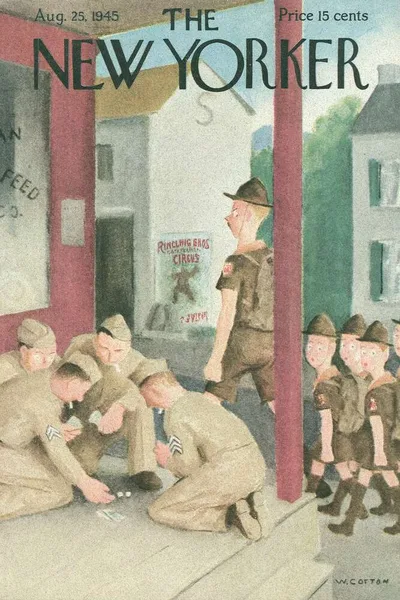 Постер с обложкой The New Yorker 25.08.1945