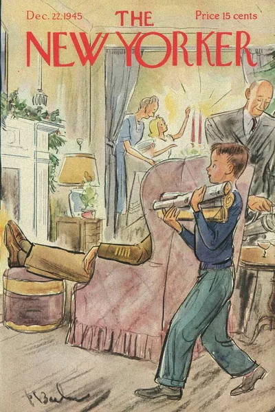 Постер с обложкой The New Yorker 22.12.1945
