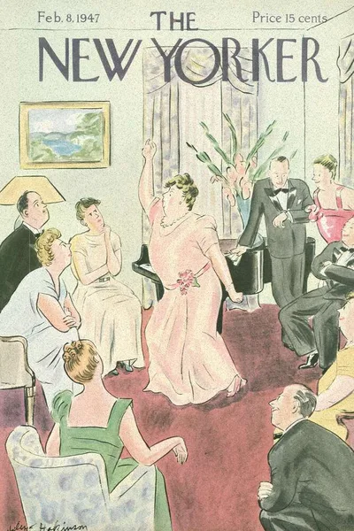Постер с обложкой The New Yorker 08.02.1947
