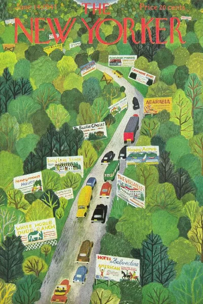 Постер с обложкой The New Yorker 14.06.1947