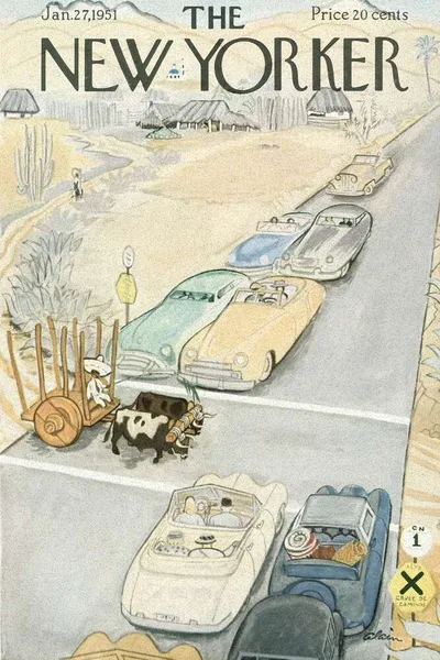 Постер с обложкой The New Yorker 27.01.1951