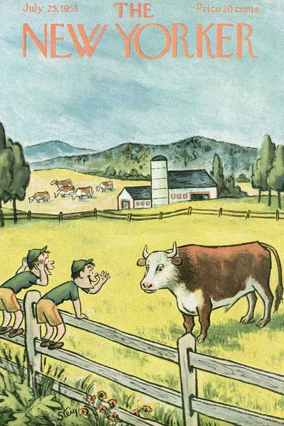Постер с обложкой The New Yorker 25.07.1953