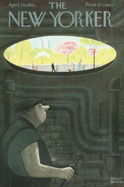 Постер с обложкой The New Yorker 28.04.1956