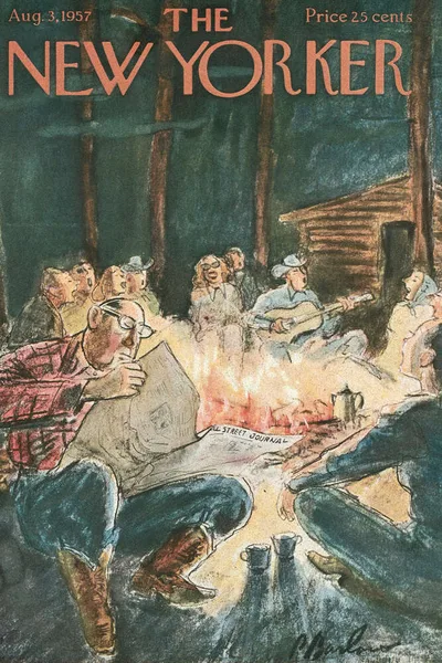 Постер с обложкой The New Yorker 03.08.1957