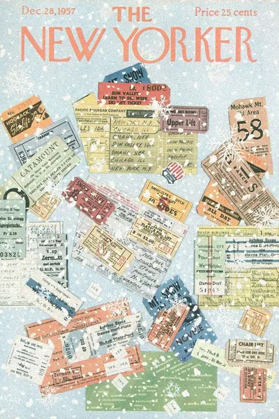 Постер с обложкой The New Yorker 28.12.1957