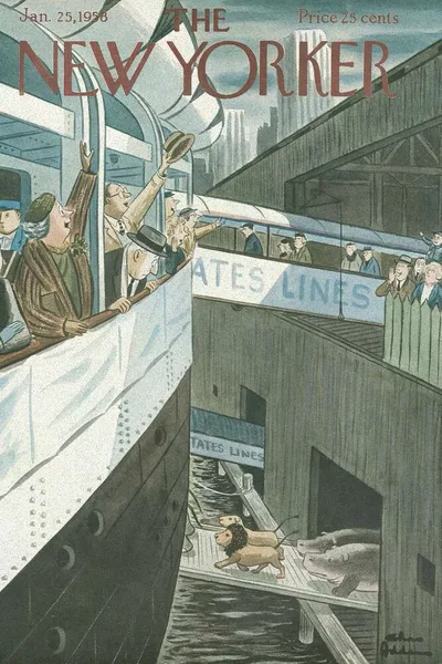 Постер с обложкой The New Yorker 25.01.1958