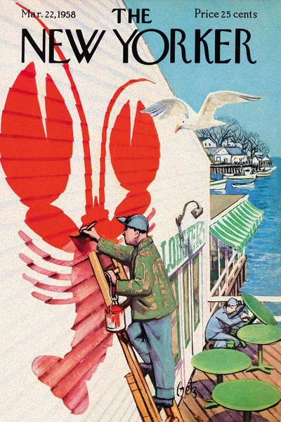 Постер с обложкой The New Yorker 22.03.1958