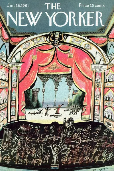 Постер с обложкой The New Yorker 28.01.1961