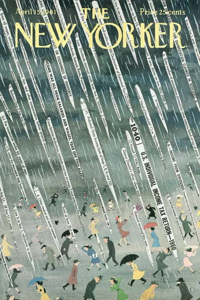 Постер с обложкой The New Yorker 15.04.1961