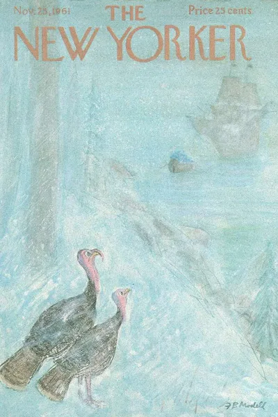 Постер с обложкой The New Yorker 25.11.1961