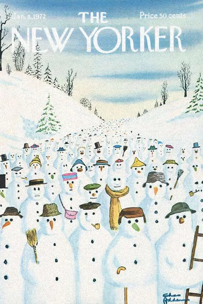 Постер с обложкой The New Yorker 08.01.1972