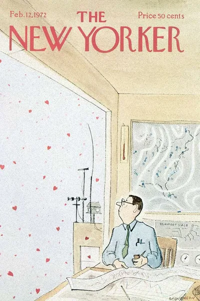 Постер с обложкой The New Yorker 12.02.1972