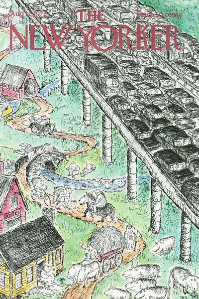 Постер с обложкой The New Yorker 12.08.1972
