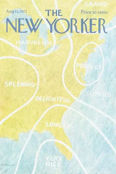 Постер с обложкой The New Yorker 13.08.1973