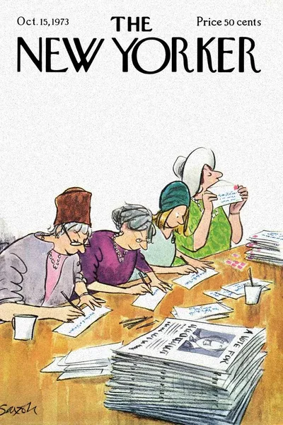 Постер с обложкой The New Yorker 15.10.1973
