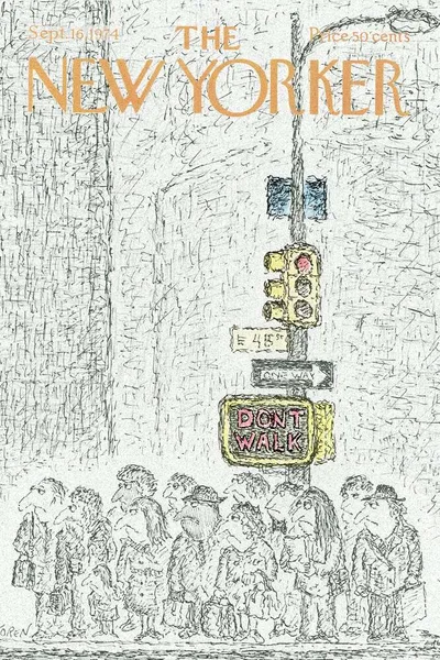 Постер с обложкой The New Yorker 16.09.1974