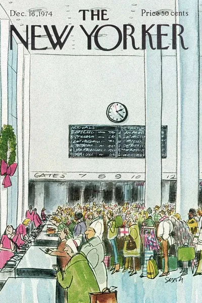 Постер с обложкой The New Yorker 16.12.1974