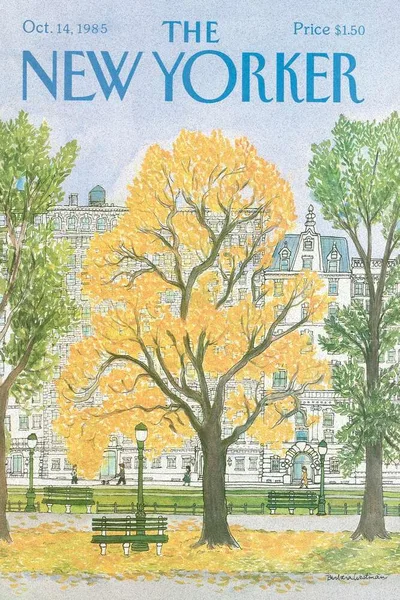 Постер с обложкой The New Yorker 14.10.1985