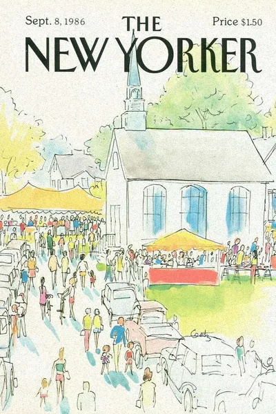 Постер с обложкой The New Yorker 08.09.1986