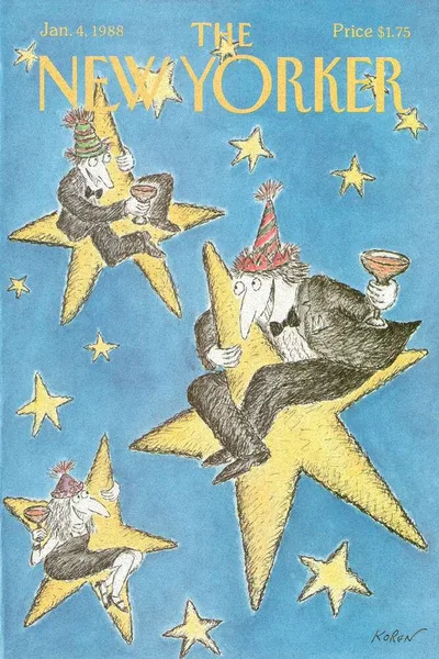 Постер с обложкой The New Yorker 04.01.1988