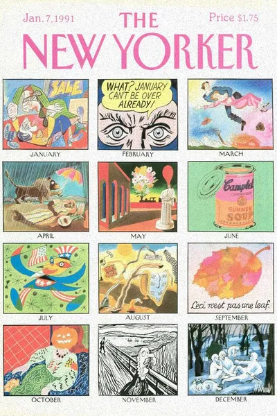 Постер с обложкой The New Yorker 07.01.1991