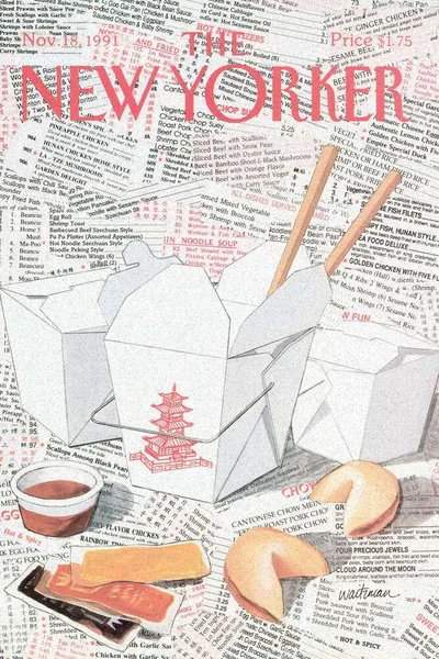 Постер с обложкой The New Yorker 18.11.1991