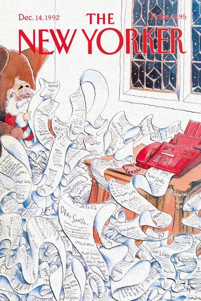 Постер с обложкой The New Yorker 14.12.1992