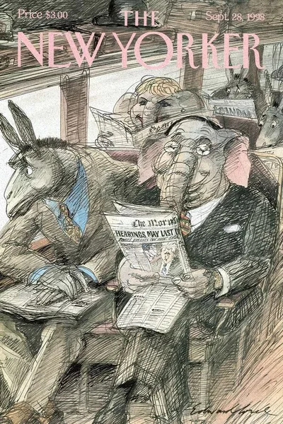 Постер с обложкой The New Yorker 28.09.1998