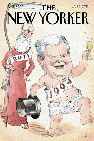 Постер с обложкой The New Yorker 02.01.2012
