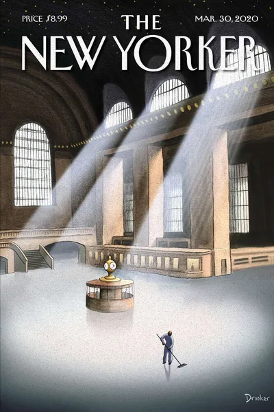 Постер с обложкой The New Yorker 30.03.2020