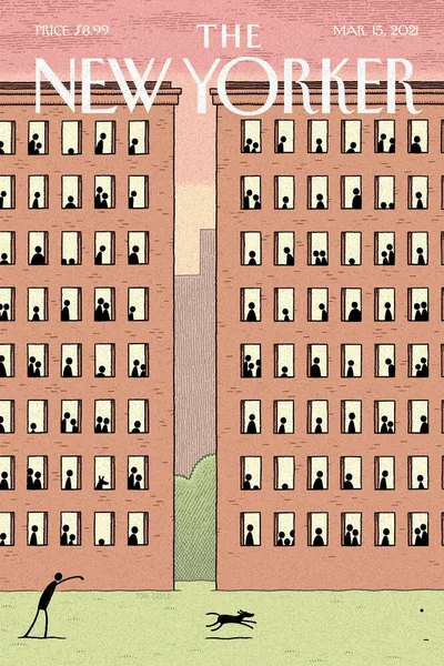 Постер с обложкой The New Yorker 15.03.2021