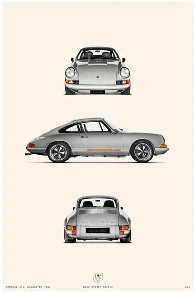 Постер Porsche 911 1983