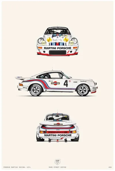 Постер Porsche Martini Racing, 1974